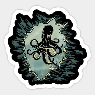 Octopus Cavern Sticker